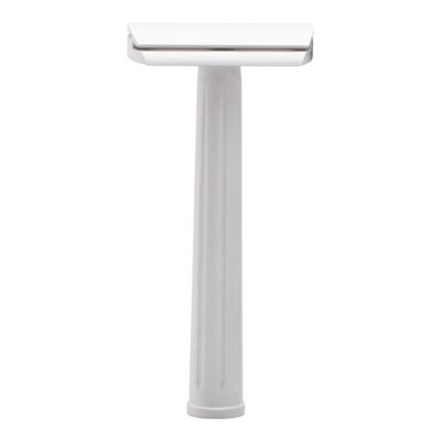 Rex Supply Co. Page Three Piece Double Edge Safety Razor  Aircraft Aluminum Finish, Ultra-Light CNC-Milled Razor for Men, Durable Smooth Shaver Compatible with All Standard DE Blades