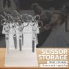 Barber Shop Scissors Stand  Clear Storage Rack, Multi-Hole Organizer | Professional Tool Holder, Hairdresser Accessory Station With Easy Access During Busy Salon Days Or Home Styling Sessions view 2