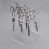 Barber Shop Scissors Stand  Clear Storage Rack, Multi-Hole Organizer | Professional Tool Holder, Hairdresser Accessory Station With Easy Access During Busy Salon Days Or Home Styling Sessions view 3