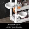 3 Tier Rolling Storage Trolley with Removable Beauty Bowl & Trash Can, Ideal for Beauty Salon, Clinic, Office & Bathroom nization (Color 1) view 3