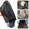 100 Pcs Disposable Capes Hair Salon, 51.2x36.2 Inch Disposable Hair Salon Capes, Waterproof Barber Cape, Single Use Shampoo Hair Cutting Cape Dressing Apron for Barbershop & Salon Hairdressing (Black) view 4