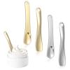 4PCS Metal Makeup Spatula, Mini Reusable Face Mask Applicator, Cool Feeling Cosmetic Spatula, Skincare Scoop for Personal Care, Eye Cream, Mixing and Sampling Masks (Square, Round) view 1