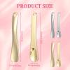 4PCS Metal Makeup Spatula, Mini Reusable Face Mask Applicator, Cool Feeling Cosmetic Spatula, Skincare Scoop for Personal Care, Eye Cream, Mixing and Sampling Masks (Square, Round) view 2