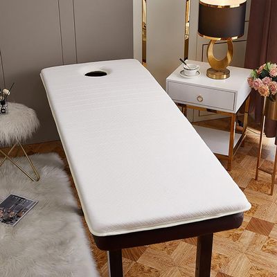 GDDUOYUE 3cm Latex Memory Foam Massage Table Topper with Face Hole  Soft Esthetician Bed Cushion Pad for Beauty Salon, Spa, or Chiropractic Use,Style 1,80190cm