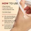 Korean Skin Peeling Ampoule Exfoliating Serum, White Rice Face and Body Scrub, Dead Skin Cell Remover, 80ml/2.7fl oz view 4