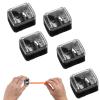 5Pcs Black Eye Pencil Sharpener for Women Lip Liner Pencil Eyeliner Eyebrow Sharpener Makeup Eyeliner Sharpeners for Pencils Double Cosmetic Handheld Sharpeners view 1