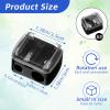 5Pcs Black Eye Pencil Sharpener for Women Lip Liner Pencil Eyeliner Eyebrow Sharpener Makeup Eyeliner Sharpeners for Pencils Double Cosmetic Handheld Sharpeners view 2