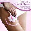 7D Electric Razor for Women: Full-Body Shaver for Legs & Face  Waterproof Wet/Dry Use with LED Light & Travel Cover  Smooth Close Bikini Shaver (Pink) view 3