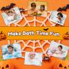 Halloween Bath Bombs for Kids Gifts: 9 Pcs Pumpkin Bath Bomb with Toys Inside Surprise Spider Light up Bath Toy Spooky Basket Stuffers for Kid Boys Girls Ages 3+ Bubble Fall Shower Steamers Bathroom view 4