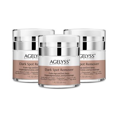 Agelyss Dark Spot Remover  Brightening Serum  Fades Appearance of Dark Spots, Evens Skin Texture, Hydrating & Nourishing  Paraben-Free, Vegan, Cruelty-Free  1 FL OZ - Pack of 3