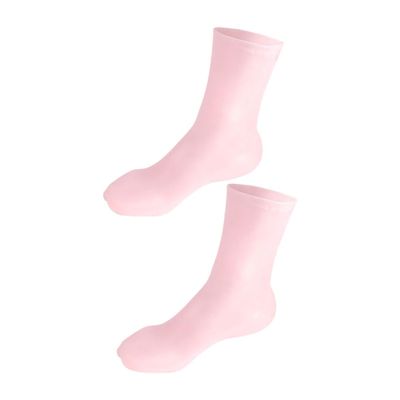 ASAKKURA 1 Pair Moisturizing Foot Care Socks for Women Hydrating Long Socks for Dry Cracked Feet for Softening Skin Calluses for All Day Use Overnight Care