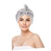 EPIGEIST 3pcs Quick Dry Hair Towel Wrap Super Absorbent Hair Cap for Women for Shower Gym Travel Salon Use Soft Comfortable Easy to Use Pink White Grey view 3