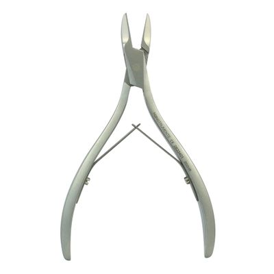 Rounded Nail & Corner Nipper  17mm Blade with Ergonomic Trapezium Grip  13cm Satin Stainless Steel Tool with Double Spring