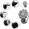 9D Electric Head Shaver for Bald Men, Head shavers for Bald MenBeard Trimmer,Waterproof WetIPX7 Waterproof Wet/Dry Rotary Shaver Kitfor Home and Travel view 4
