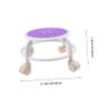 ETHZZLE Low Rolling Stool with Swivel Wheels Multi-Functional Footrest for Home Use Ergonomic Small Stool for Boys and Girls and Adults Easy Movement Rolling Chair for Bathroom and Spa view 3