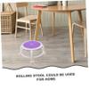 ETHZZLE Low Rolling Stool with Swivel Wheels Multi-Functional Footrest for Home Use Ergonomic Small Stool for Boys and Girls and Adults Easy Movement Rolling Chair for Bathroom and Spa view 4