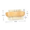 EPIGEIST 3Pcs Double Sided Boar Bristle Nail Brush Fingernail Cleaner Pedicure Hand Brush for Home Office Kitchen and Garden Use Convenient and Practical Nail Art Tools view 2