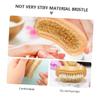 EPIGEIST 3Pcs Double Sided Boar Bristle Nail Brush Fingernail Cleaner Pedicure Hand Brush for Home Office Kitchen and Garden Use Convenient and Practical Nail Art Tools view 3