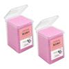 EPIGEIST 400Pcs Eyelash Glue Wiping Cloths Pink Cleaning Pads for Eyelash Extensions Portable and Compact Removal Tool Prevent Clogging for Travel and Daily Use view 1