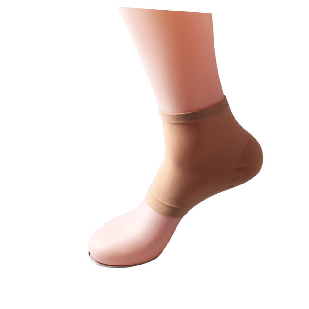 ARTSEWPLY Nylon Moisturizing Heel Socks Open Toe Hydrating Socks for Dry Cracked Breathable Gel Sleeve for Day Night Comfort