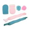 ELAYARD 1 Set Cotton Fiber Bathing Tools Assorted Scrubbers Exfoliating Gloves Bath Balls for Cleaning Lightweight Space Saving Design for Adults view 1