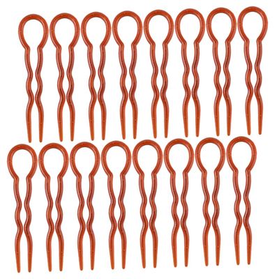 EPIGEIST 24pcs U Shaped Hair Forks for Women Lightweight French Hair Sticks for Buns Comfortable for Weddings Parties Daily Wear