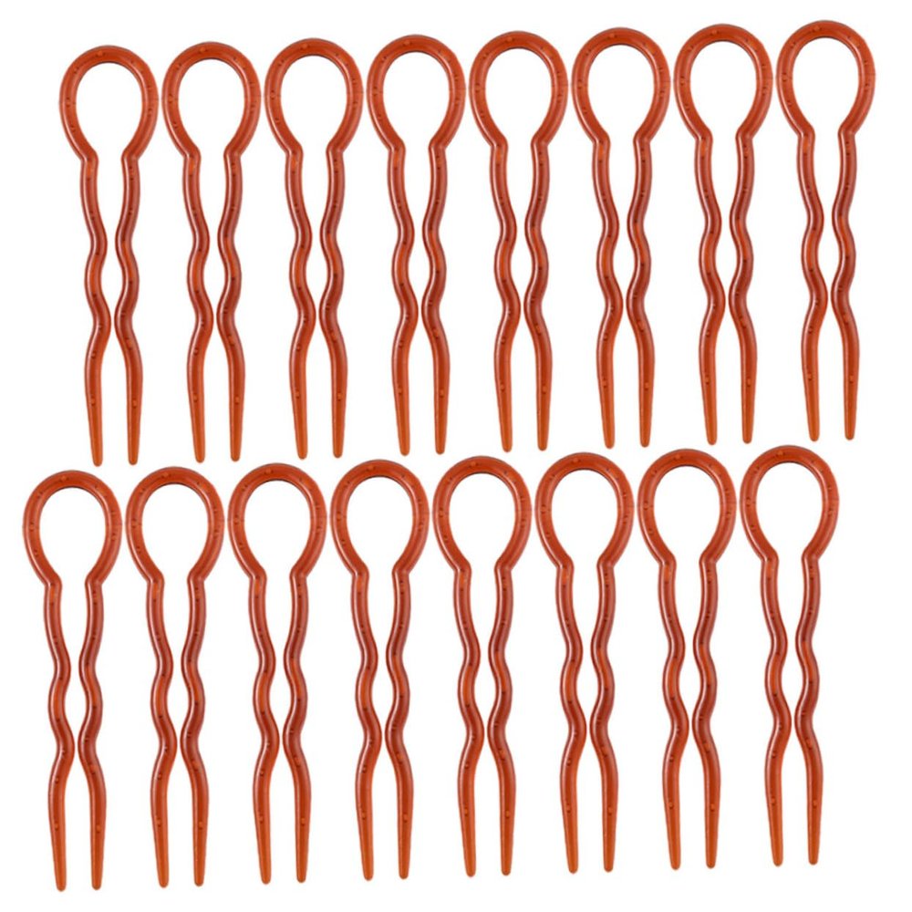 EPIGEIST 24pcs U Shaped Hair Forks for Women Lightweight French Hair Sticks for Buns Comfortable for Weddings Parties Daily Wear
