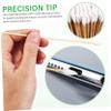 EXAOMBLE 500pcs Precision Long Cotton Swabs for Makeup Ear Cleaning Nail Care Gentle Tipped Applicator Sticks for Versatile Use Skin Electronics view 3