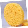 SMASOLO 50 Pcs Compressed Natural Cellulose Facial Sponge Soft Skin Care Makeup Remover Puff for Gentle Cleansing Round for Daily Use and Exfoliation view 3