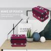 ELAYARD 1pc Large Capacity Aluminum Makeup Case Double Opening Cosmetic Storage Box for Travel Events Lightweight and Durable Makeup Organizer for Professionals and Daily Use view 3