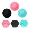 HONITANO 3pcs Makeup Brush Scrubber Handheld Silicone Cleaning Pads for Efficient Tool Washing Green Color Variety Beauty Tool Cleaner for Makeup Lovers view 2