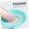 HONITANO 3pcs Makeup Brush Scrubber Handheld Silicone Cleaning Pads for Efficient Tool Washing Green Color Variety Beauty Tool Cleaner for Makeup Lovers view 4
