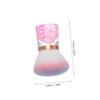 WRITWAA Nail Art Dust Brush Portable Flower Shape Cleaner Tool for Acrylic Makeup Fluffy Nail Dust Collector for Professionals Beginners Multipurpose with Enhanced Grip view 2