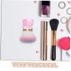 WRITWAA Nail Art Dust Brush Portable Flower Shape Cleaner Tool for Acrylic Makeup Fluffy Nail Dust Collector for Professionals Beginners Multipurpose with Enhanced Grip view 3