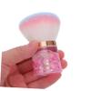 WRITWAA Nail Art Dust Brush Portable Flower Shape Cleaner Tool for Acrylic Makeup Fluffy Nail Dust Collector for Professionals Beginners Multipurpose with Enhanced Grip view 4