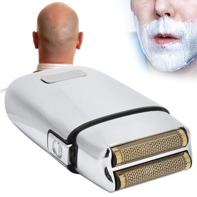 BRRNOO Portable Multifunctional Beard Trimmer Shaver, Removable Stainless Steel Cutter Head, Full Metal Body, Beard Grooming Shaving Kit, Hair Trimmer, for Travel and Home
