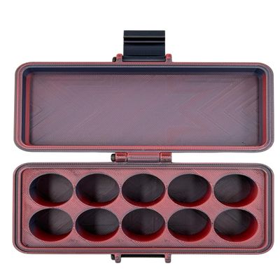 3D Printed Essential Oils Storage Case Compatible with Young Living 5ml Essential Oils - 5ml Bottle Storage Box with 10 Slots - Essential Oil Carrying Case, 16mm Max Diameter, 35mm Max Height