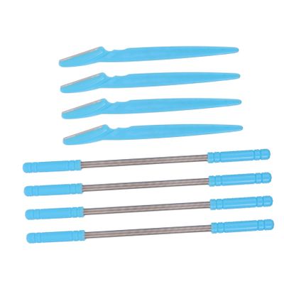 EPIGEIST 4pcs Eyebrow Razors Set Facial Hair Removal Spring Epilator Eyebrow Trimmer for Women Portable Durable Resistant Design for Travel Use