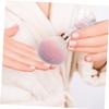 TOGEVAL 2pcs Soft Bristle Nail Dusting Brush Set for Makeup and Nail Art Large Head Cleanser Pink for Dust Powder Removal view 4
