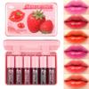 AOAZXBB 6 Colors Lip Tint Stain Set Lip Stain Long Lasting Waterproof Multi-Use Lip and Cheek Tint,Vivid Color Lip Gloss Makeup view 1