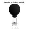 Nuanchu Facial Cupping Cup Black Glass Face Cup Silicone Cupping Massage Vacuum Suction Mug for Body Face Leg Arm Back Shoulder Muscle and Joint Pain(0.65 Inch Diameter) view 2