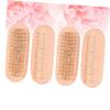 EPIGEIST 4pcs Nail Brush Double Sided Wood Color Fingernail Cleaning Brushes for Manicure and Pedicure for Salon Use Gentle Yet Sturdy for Dust Removal view 4