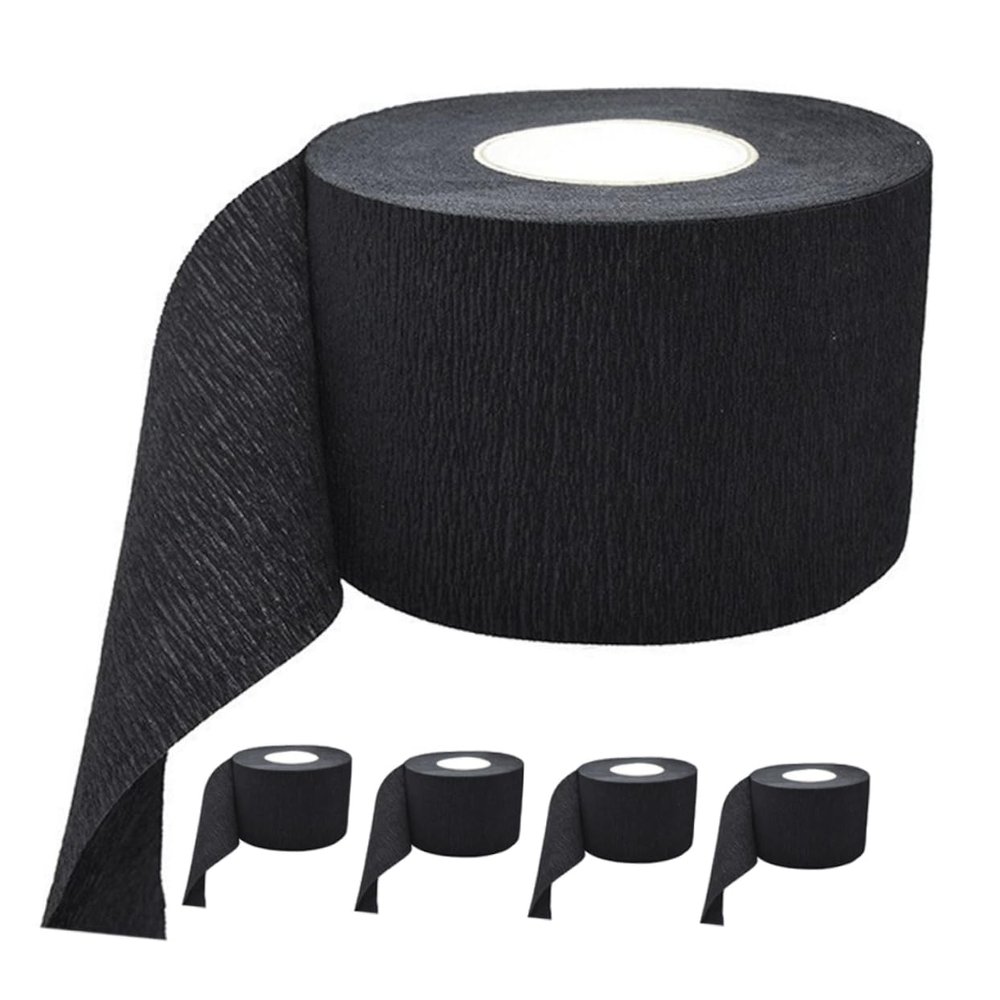 ASAKKURA 5pcs Disposable Hairdresser Neck Paper Strips Breathable And Stretchy Neck Wraps For Haircutting Dyeing Perming Ideal For Barbers And Salons