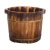 DimyFew Wood Foot Bath Tub Footbath Basin Deep Gifts Multiuse Comfortable Sauna Feet Tub Foot Wash Bucket for SPA Bathroom Home Use, Color B 30cm view 1