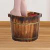 DimyFew Wood Foot Bath Tub Footbath Basin Deep Gifts Multiuse Comfortable Sauna Feet Tub Foot Wash Bucket for SPA Bathroom Home Use, Color B 30cm view 4
