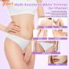 GEREFET Dual Head Bikini Trimmer for Women, IPX7 Waterproof Wet & Dry Use, Electric Bikini Shaver and Epilator 2-in-1 Electric Razors for Women Bikini Underarm Body Leg Arm Face Intimate Areas,Purple view 2
