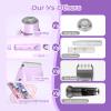 GEREFET Dual Head Bikini Trimmer for Women, IPX7 Waterproof Wet & Dry Use, Electric Bikini Shaver and Epilator 2-in-1 Electric Razors for Women Bikini Underarm Body Leg Arm Face Intimate Areas,Purple view 4