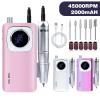Electric Nails File, Electric Nails Drill Professional, Nails Drills Kits, 45000rpm Nails Drill Set, Electric Nails Files Electric Nails Drill, Machine With Nails Drill Bits For Manicures Salon Use view 4