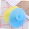 ASAKKURA 2pcs Silicone Facial Cleansing Brush Handheld Exfoliating Scrubber Mat for All Skin Types Small Sky Blue Small Light Yellow Gentle Face Massager for Adults view 3