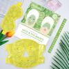 ZNCUETD Face Eye Mask Ice Pack for Reducing Puffiness, Bags Under Eyes, Puffy Dark Circles, Migraine,Hot/Cold Pack with Soft Plush Backing (Lemon Yellow) view 2